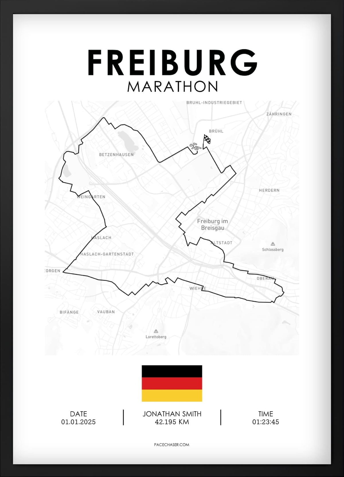 Marathon Freiburg Poster