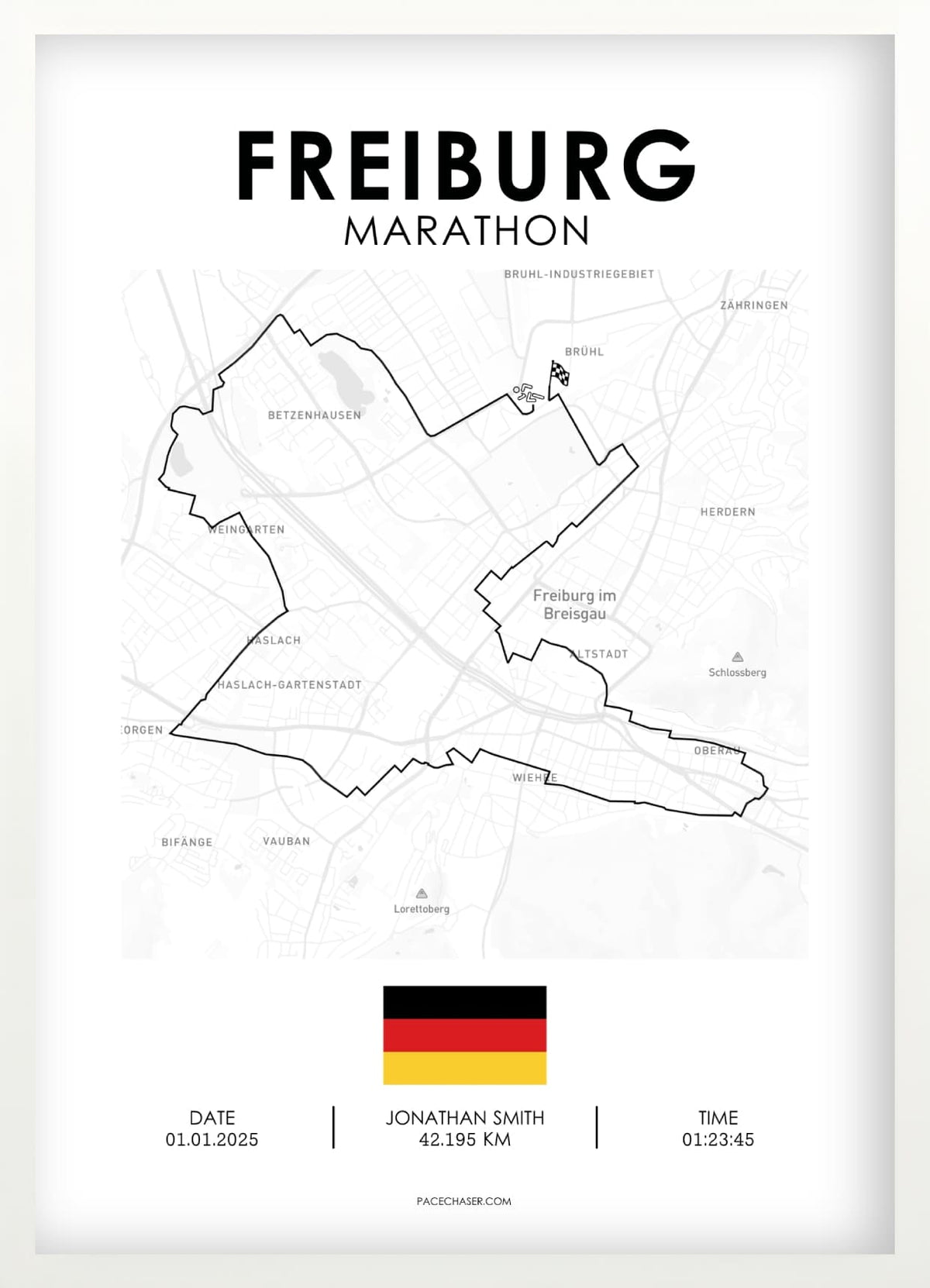 Marathon Freiburg Poster