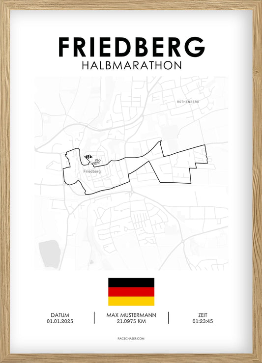 Halvmaraton Friedberg Plakat