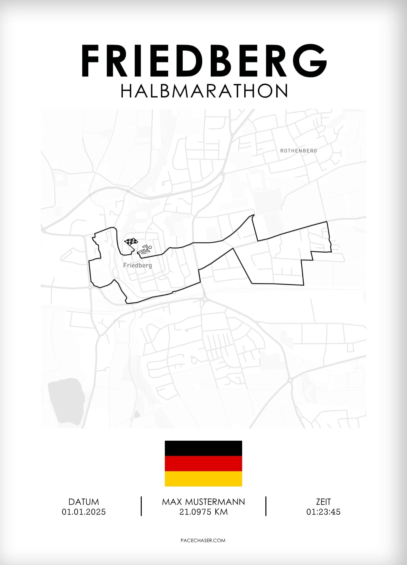 Halbmarathon Friedberg Poster