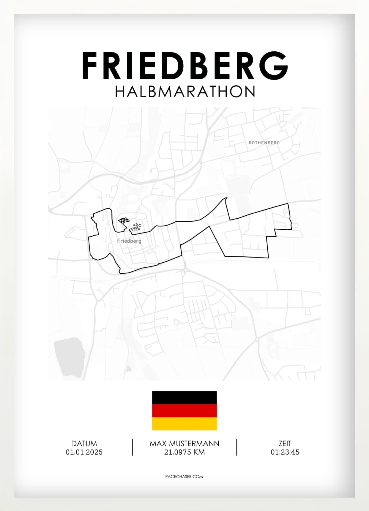 Halbmarathon Friedberg Poster