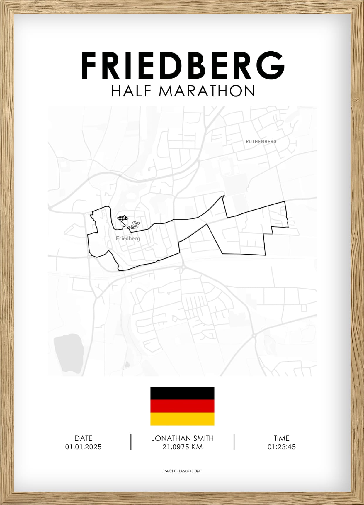 Halbmarathon Friedberg Poster