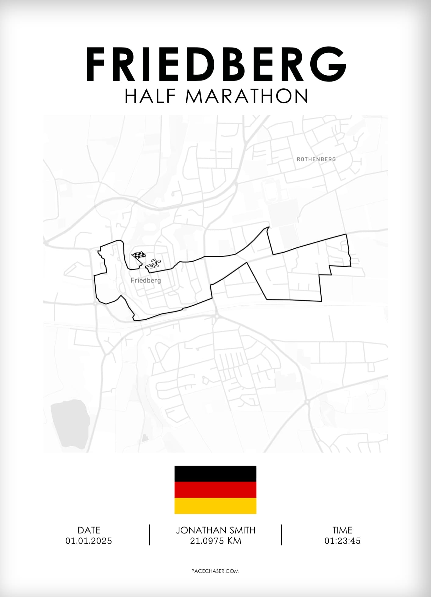 Halbmarathon Friedberg Poster