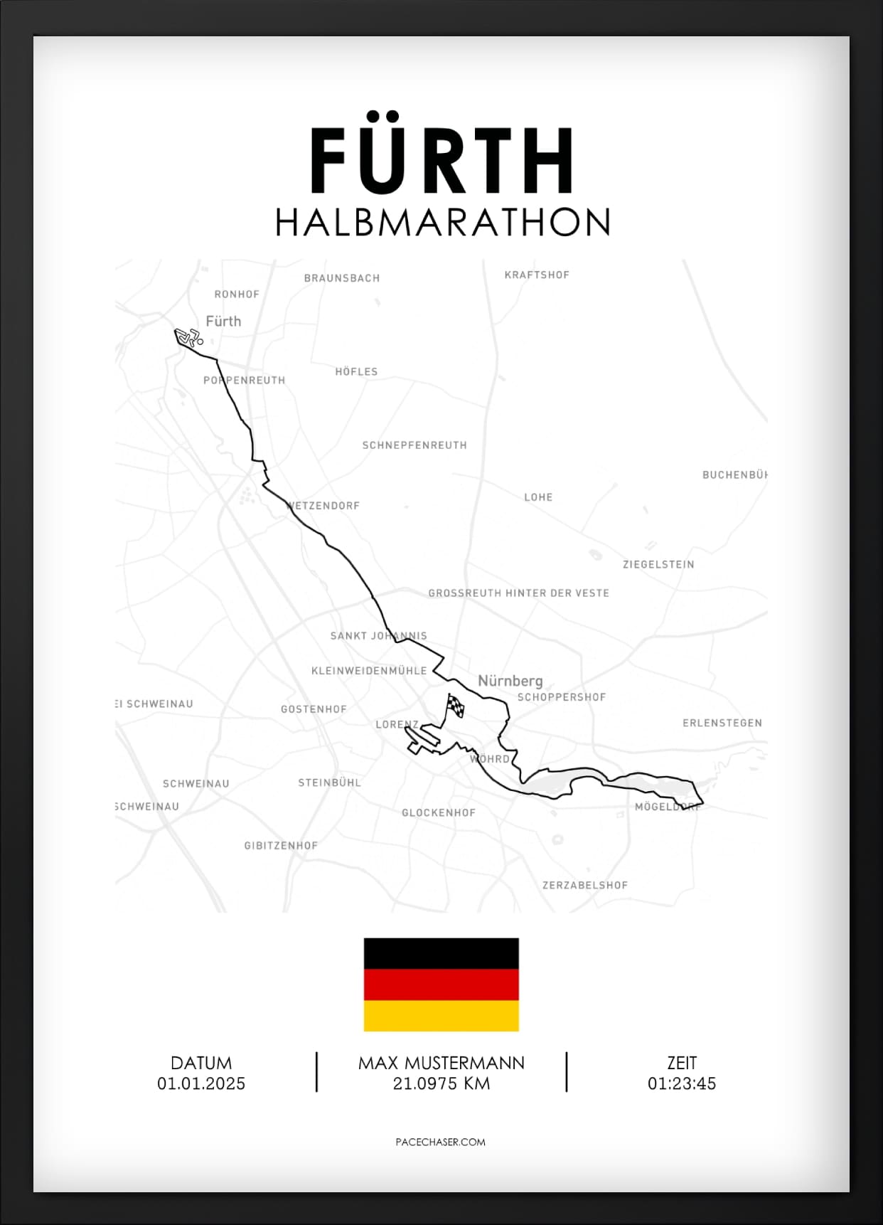 Halbmarathon Fürth Poster