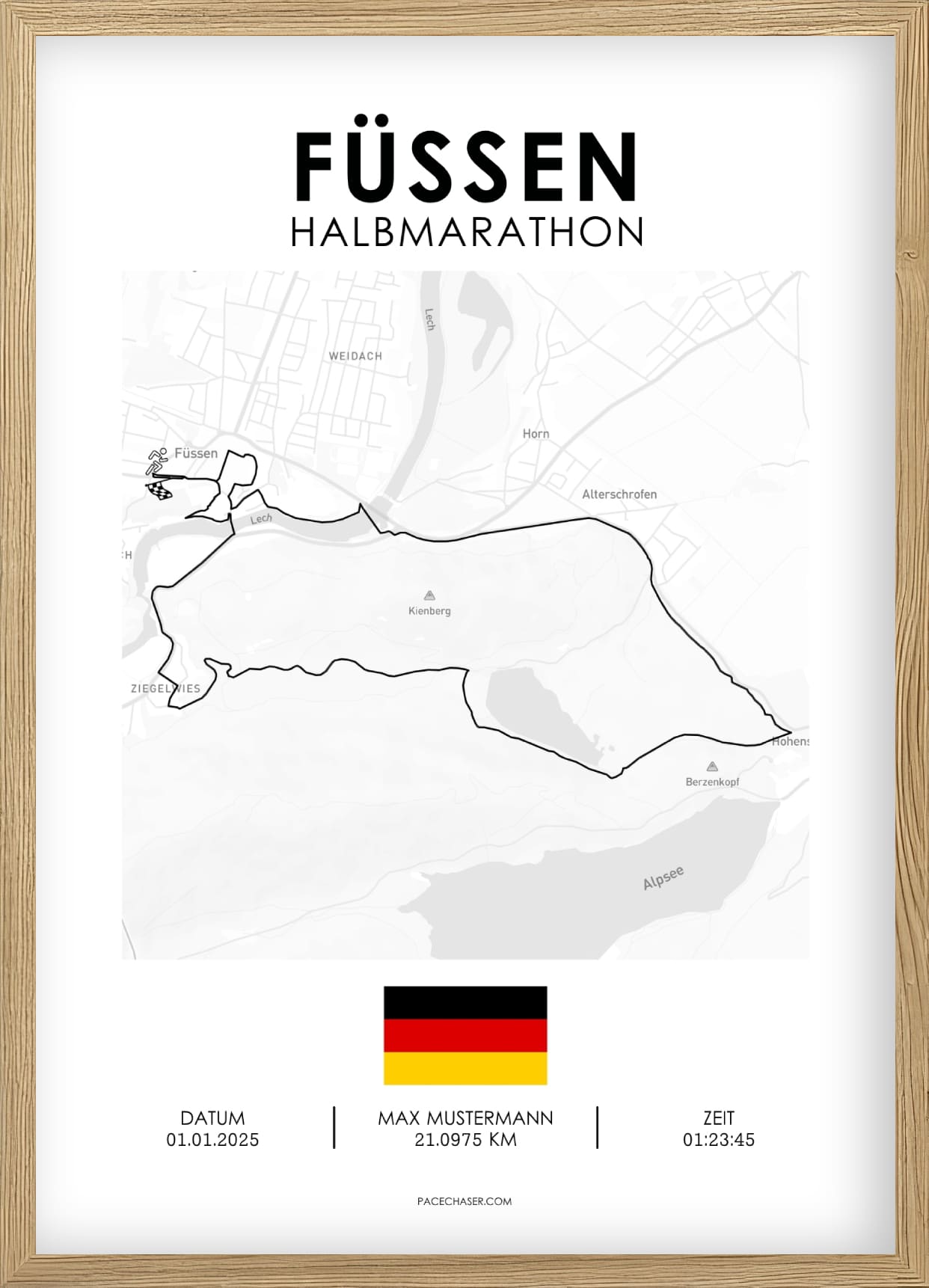 Halbmarathon Füssen Poster