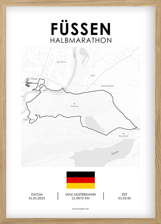Halvmaraton Füssen plakat