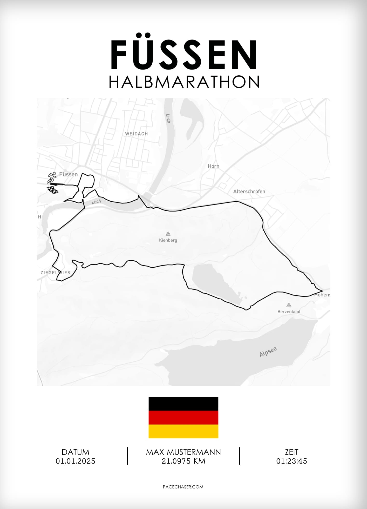 Halbmarathon Füssen Poster