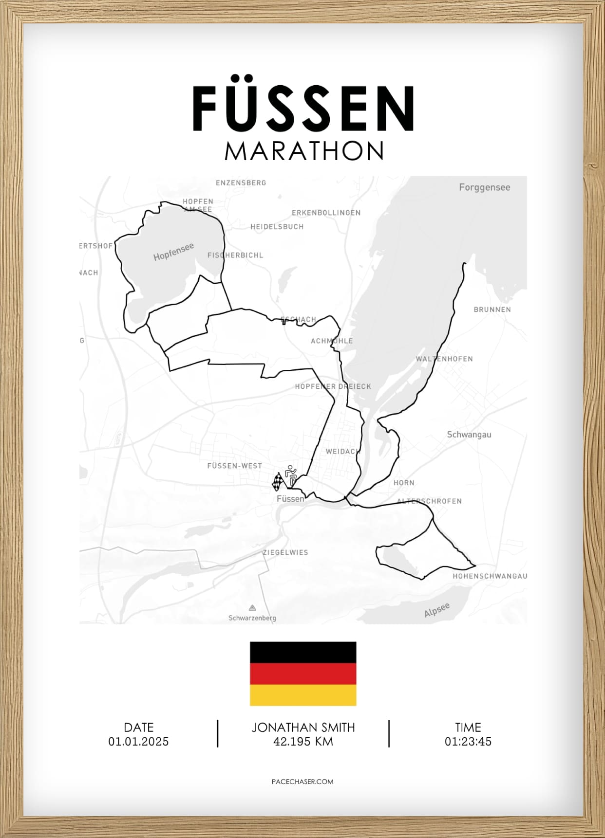 Marathon Füssen Poster