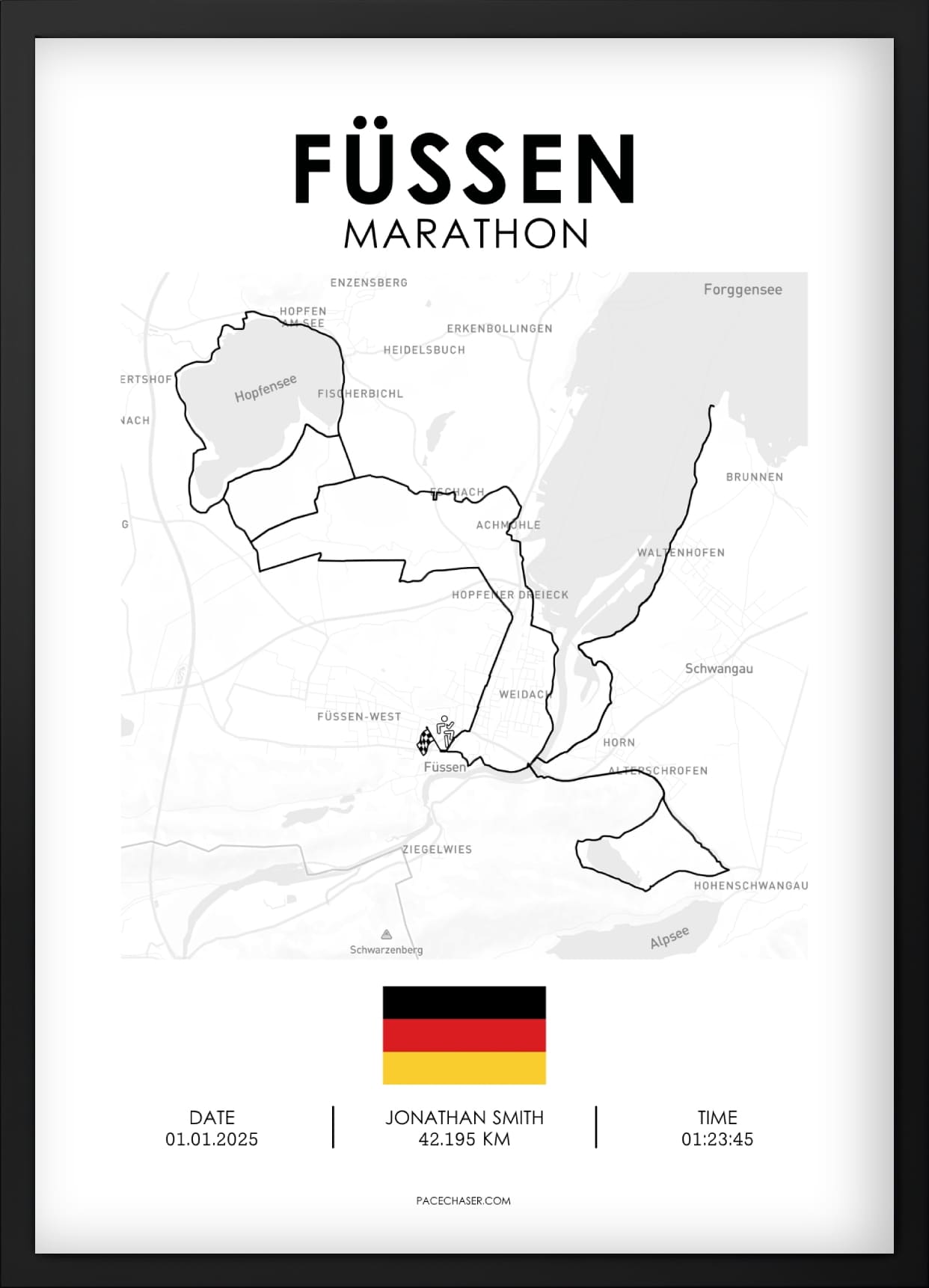 Marathon Füssen Poster