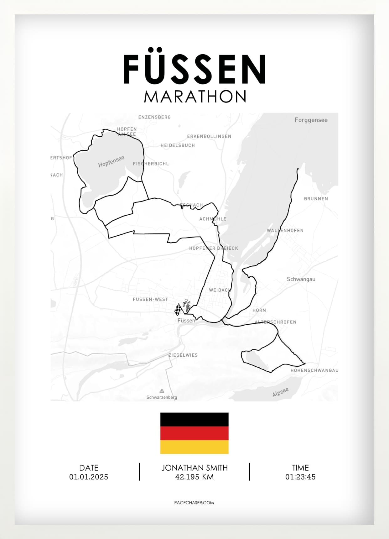 Marathon Füssen Poster