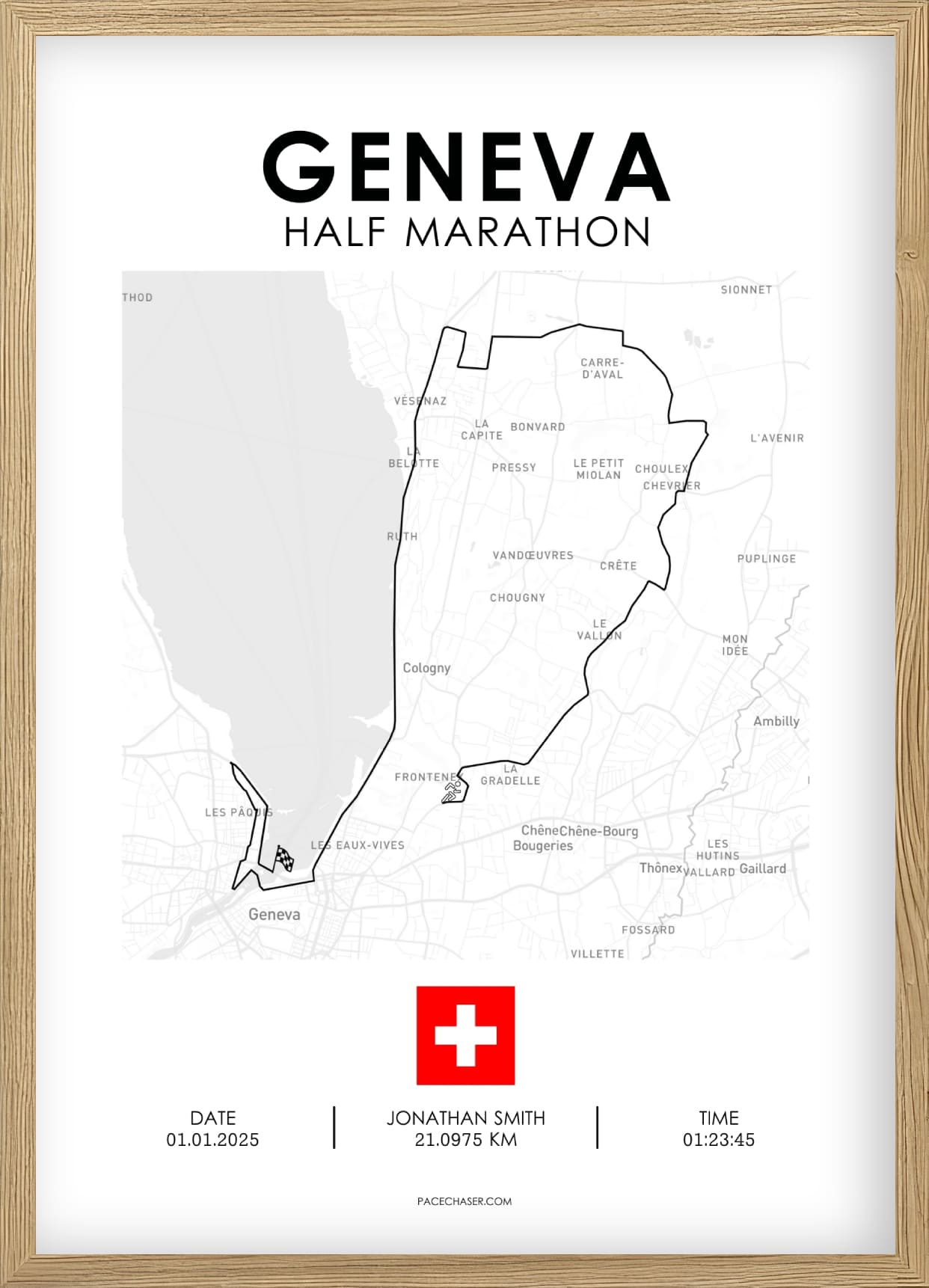 Halbmarathon Genf Poster