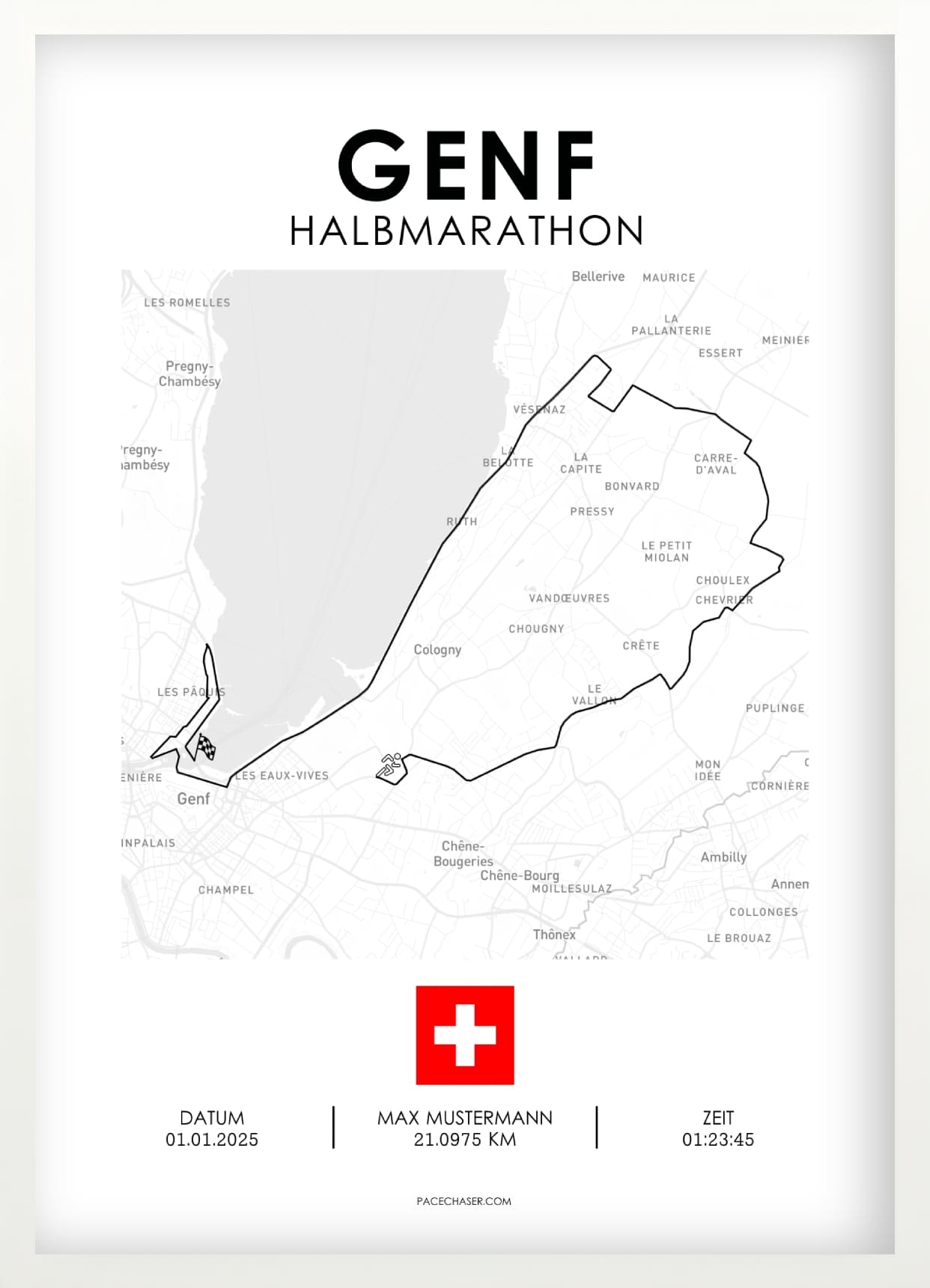 Halbmarathon Genf Poster