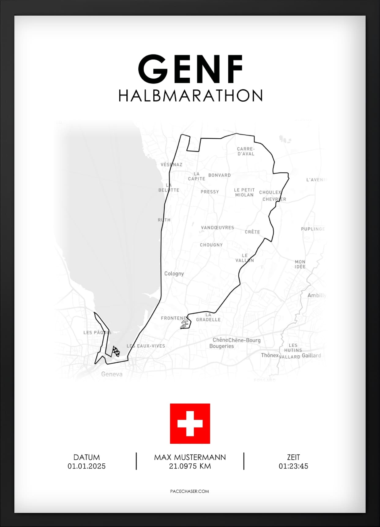 Halbmarathon Genf Poster