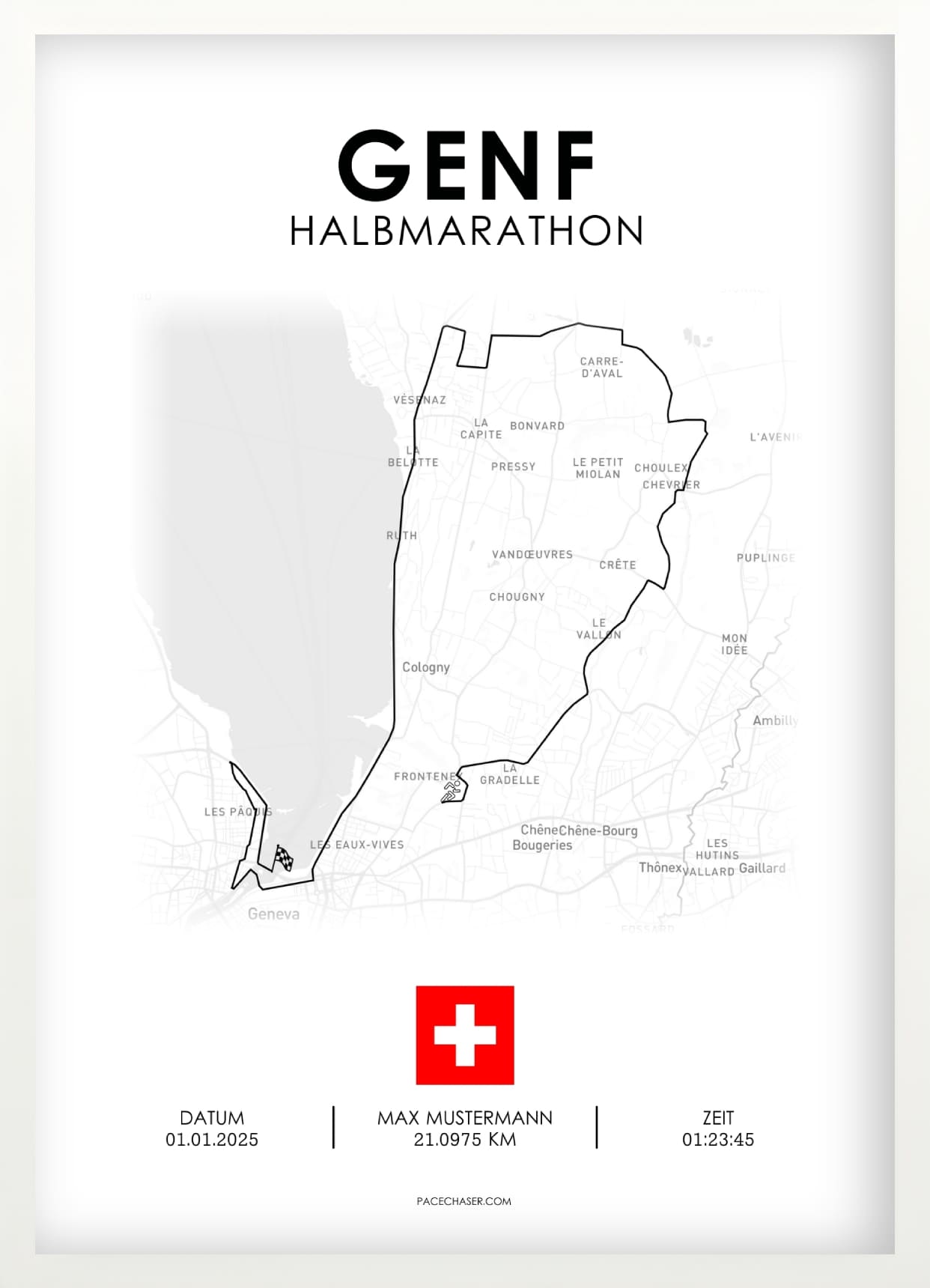Halbmarathon Genf Poster