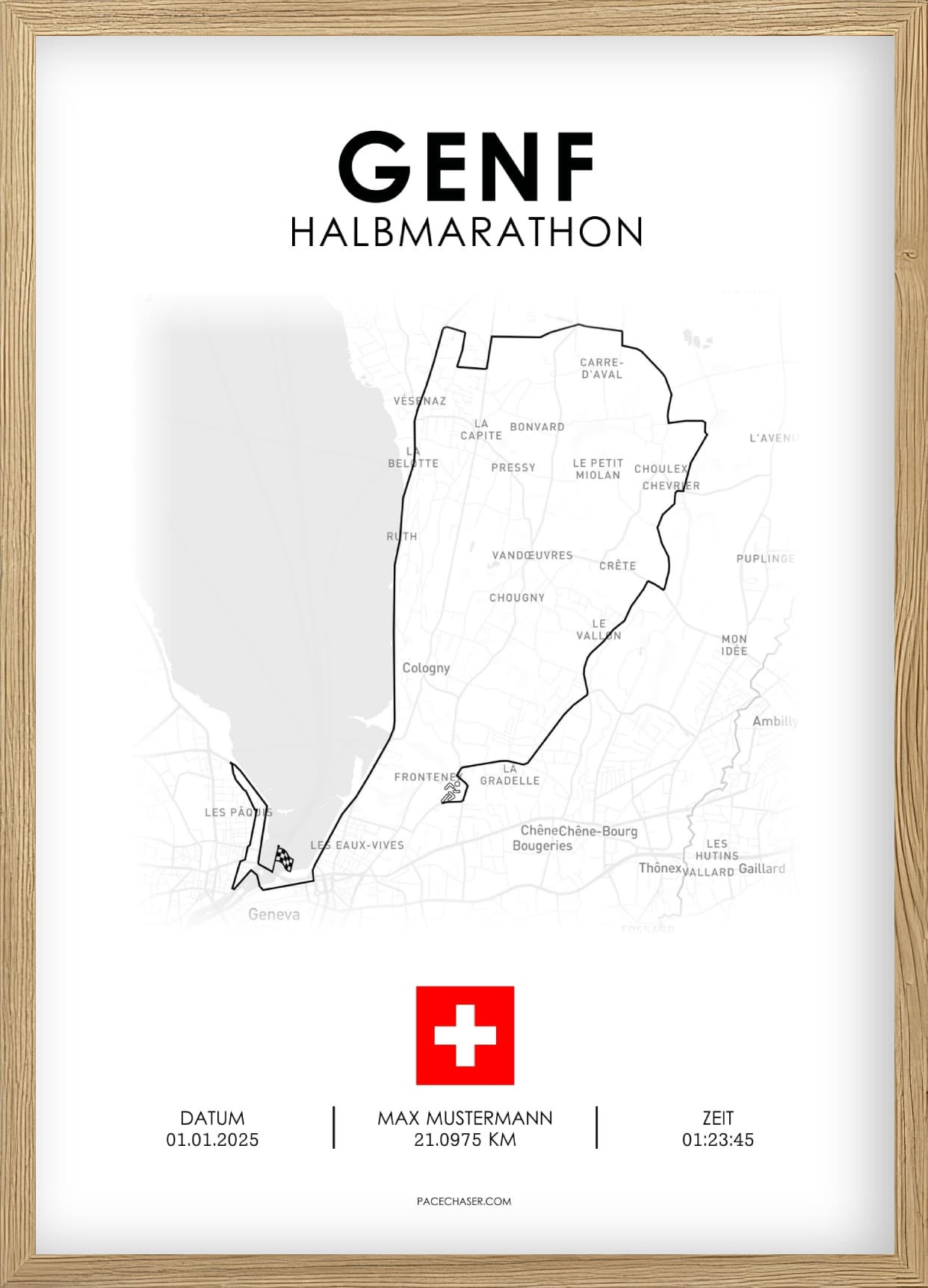Halbmarathon Genf Poster