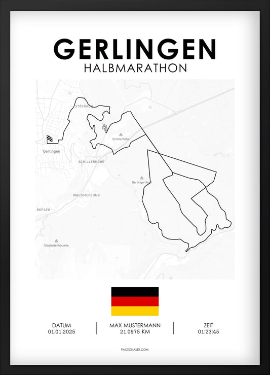 Halbmarathon Gerlingen Poster