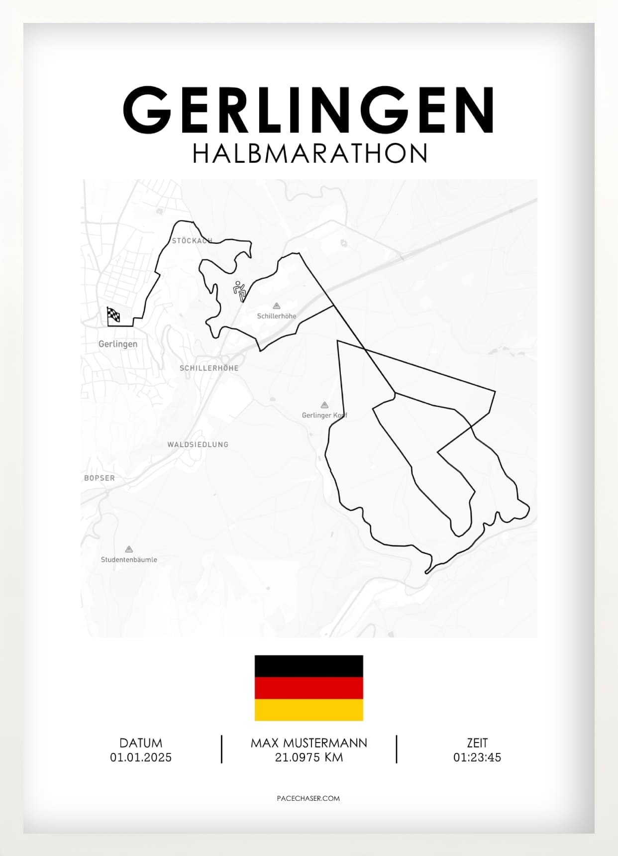 Halbmarathon Gerlingen Poster