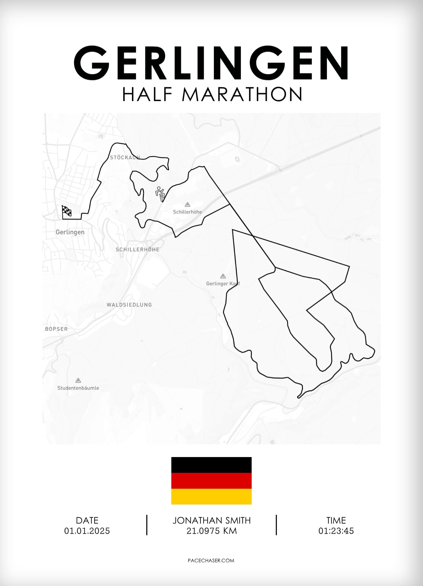 Halbmarathon Gerlingen Poster