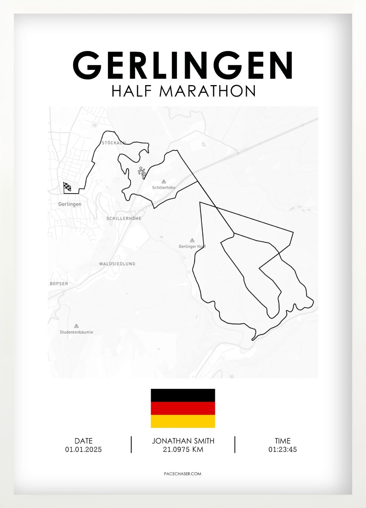 Halbmarathon Gerlingen Poster