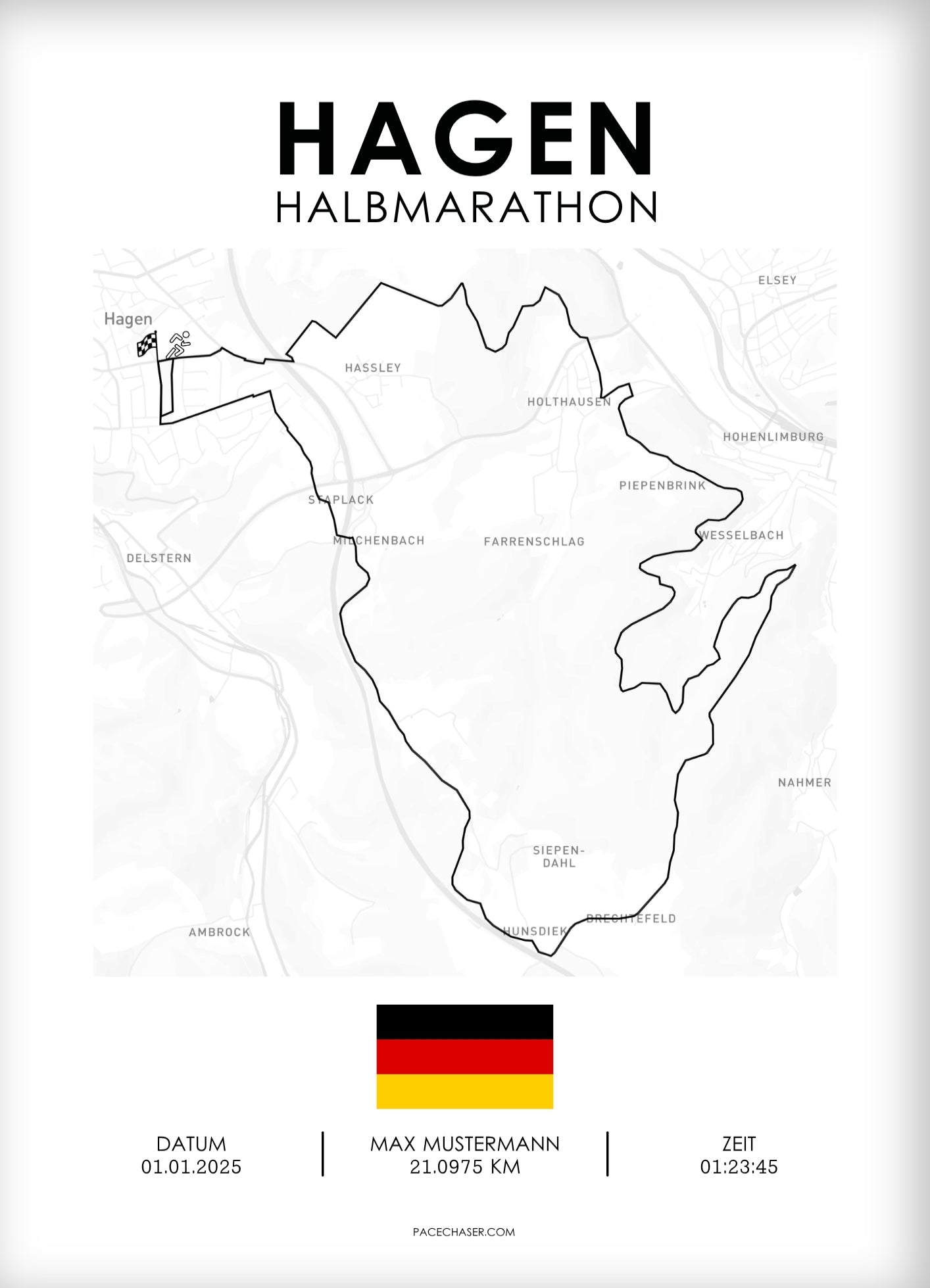 Halbmarathon Hagen Poster