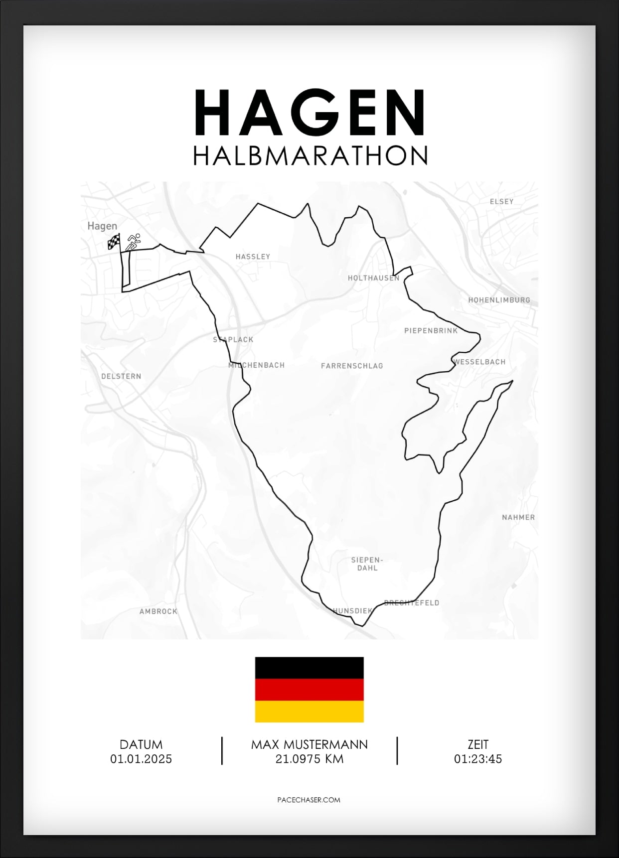 Halbmarathon Hagen Poster