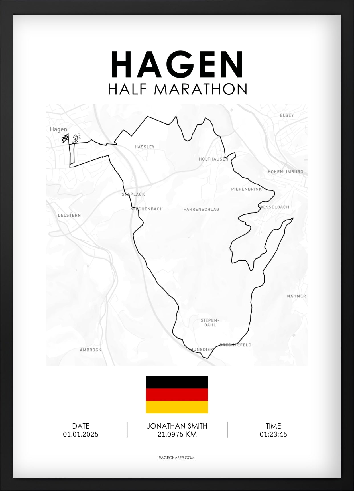 Halbmarathon Hagen Poster