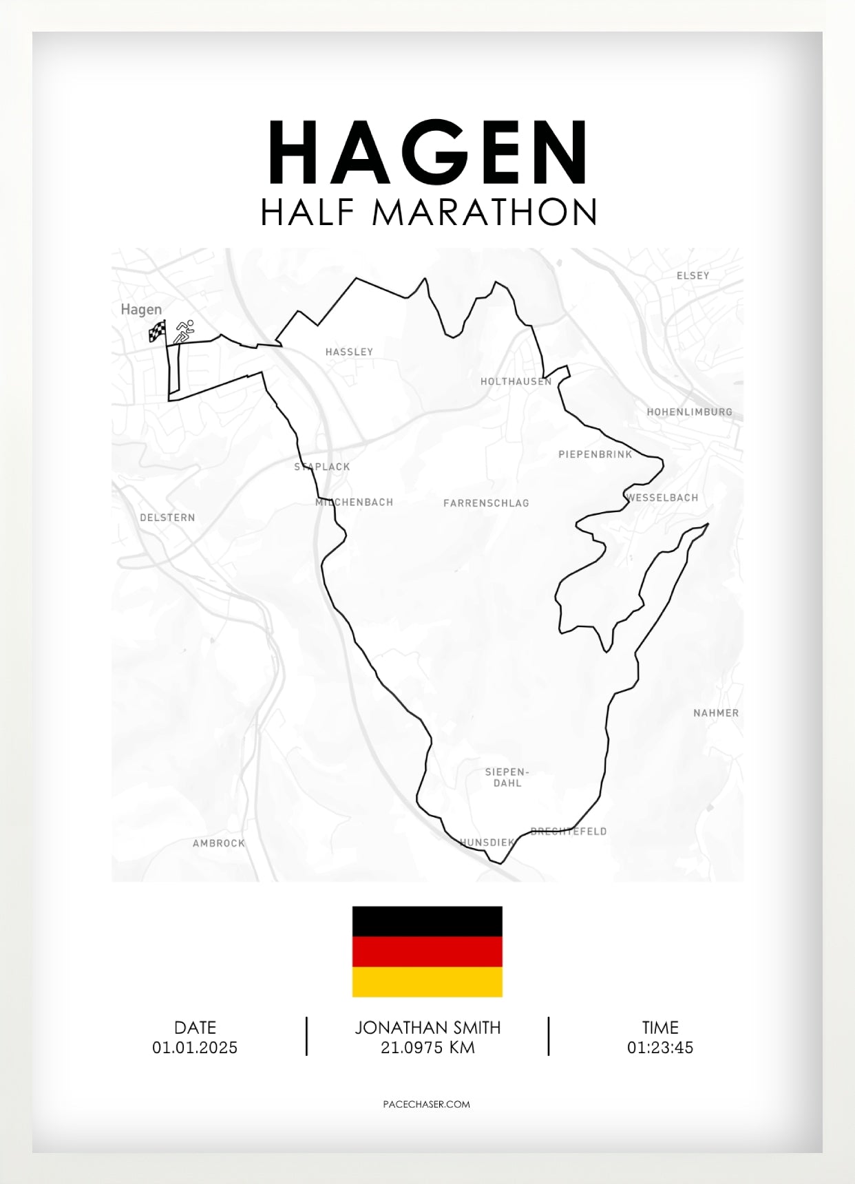 Halbmarathon Hagen Poster