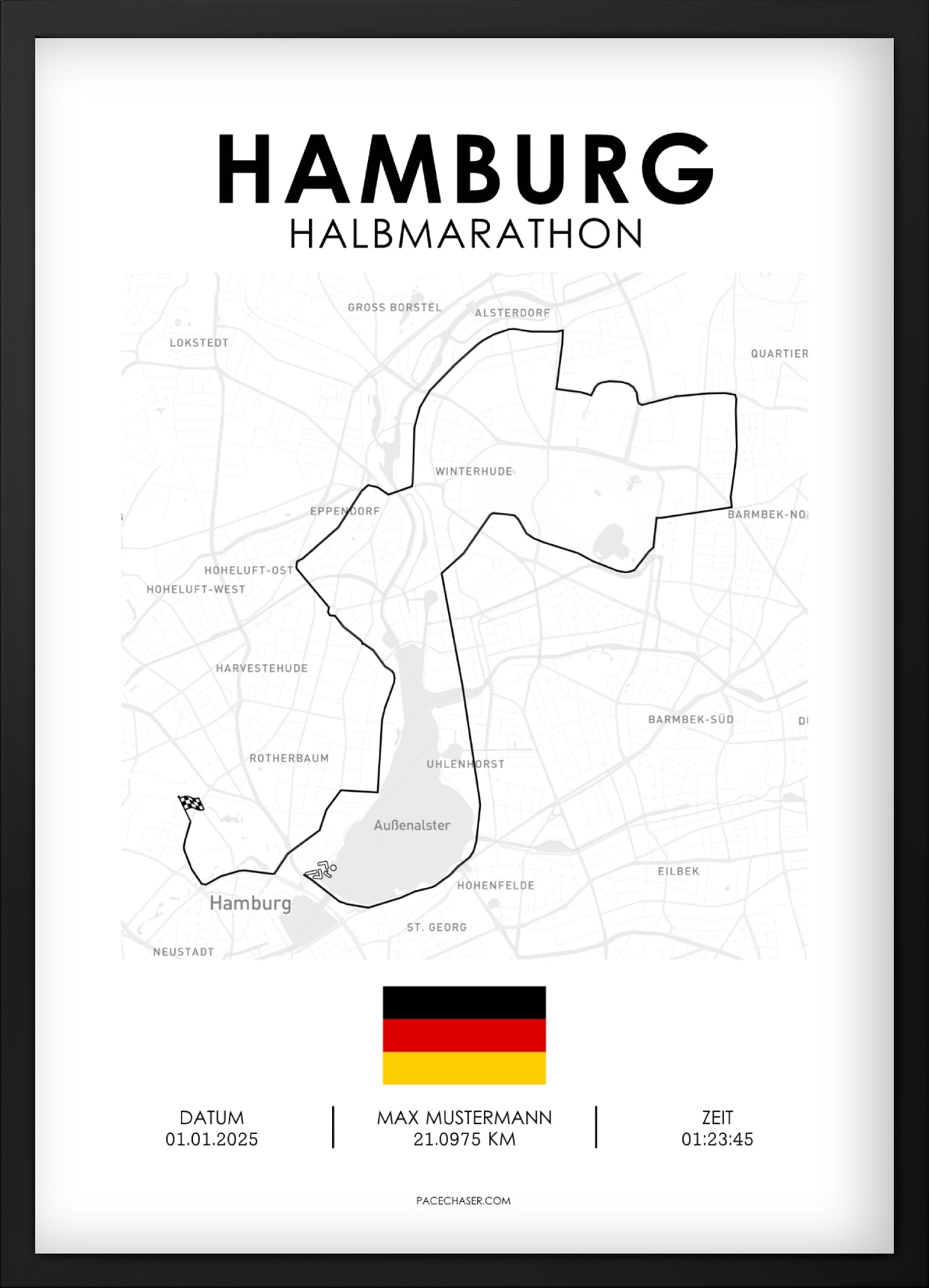 Halbmarathon Hamburg Poster (ab 2026)