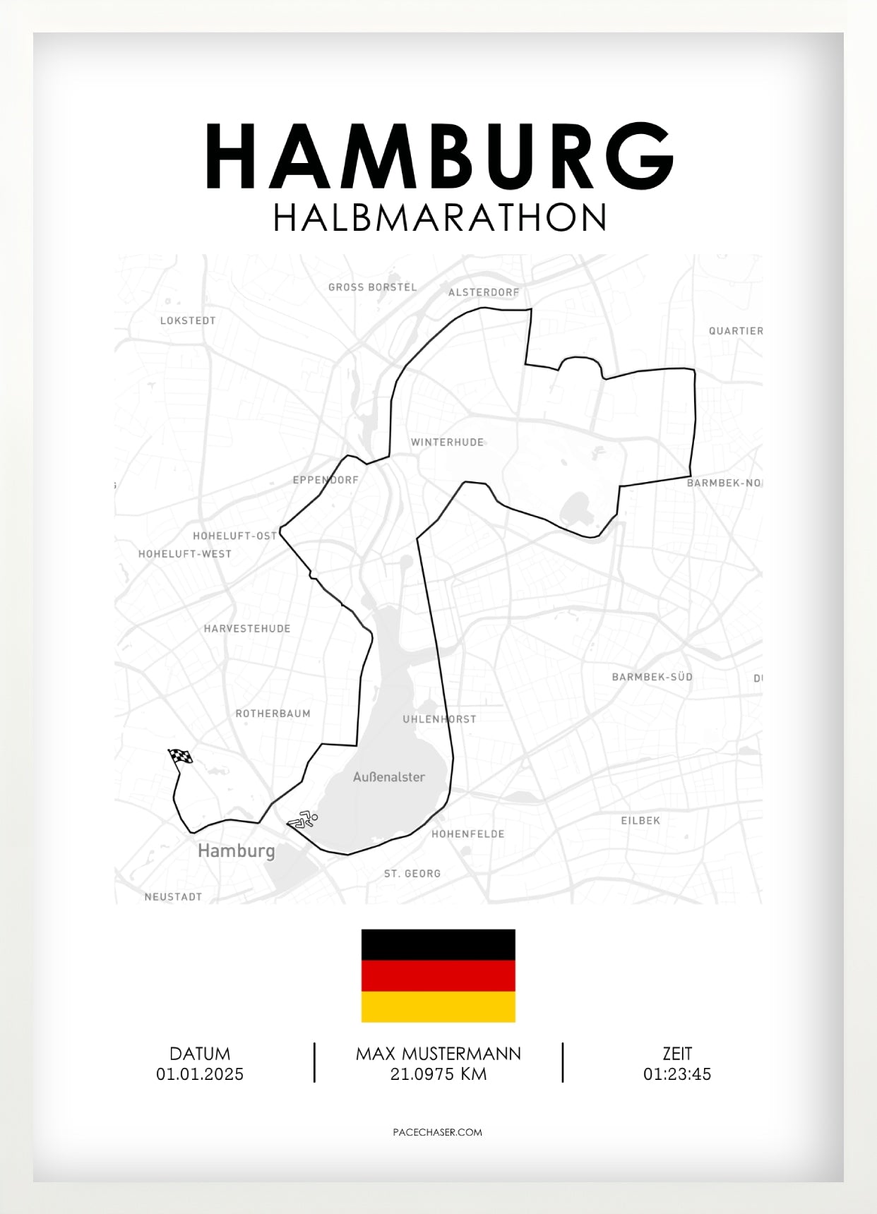 Halbmarathon Hamburg Poster (ab 2026)