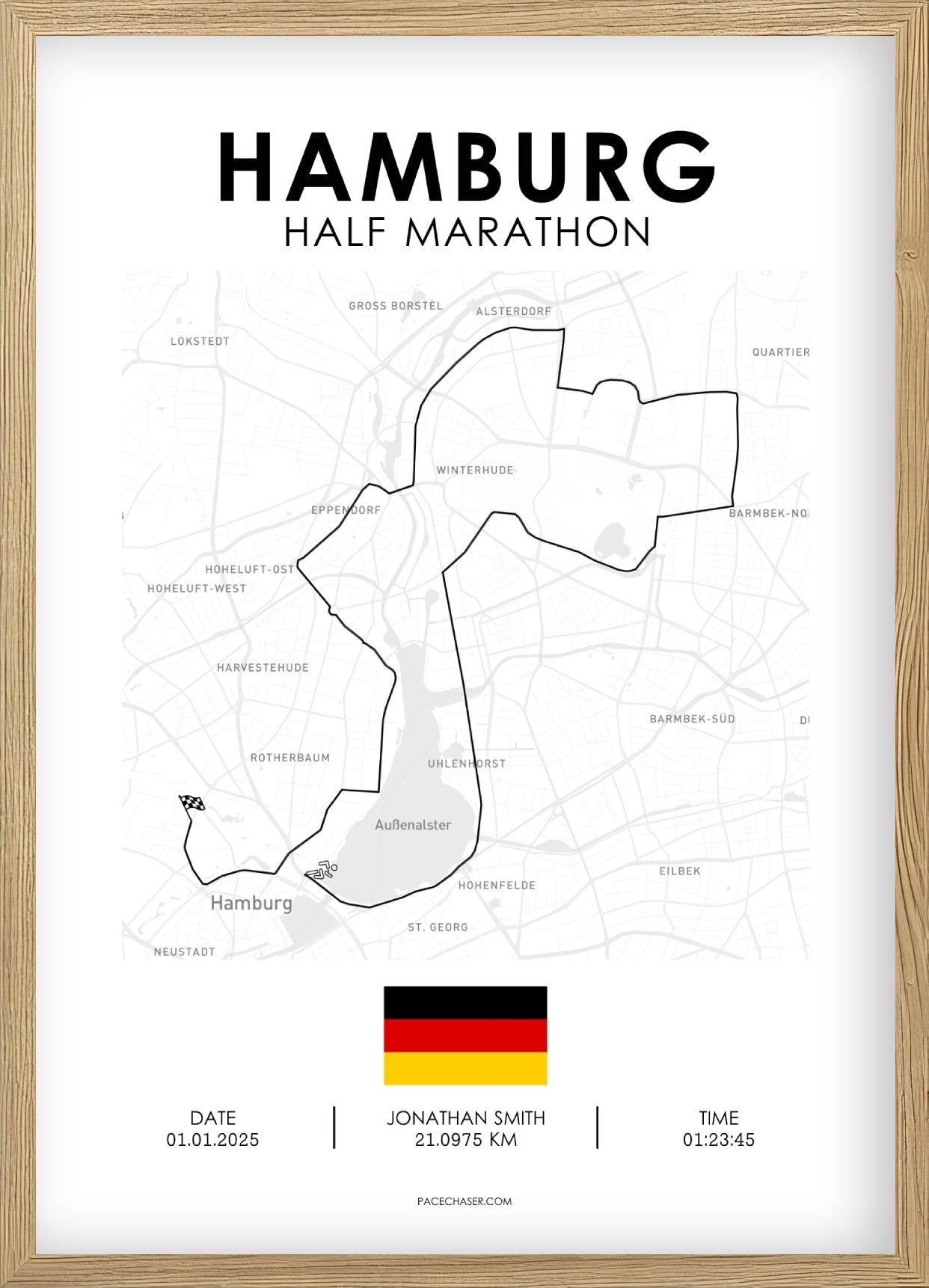 Halbmarathon Hamburg Poster (ab 2026)