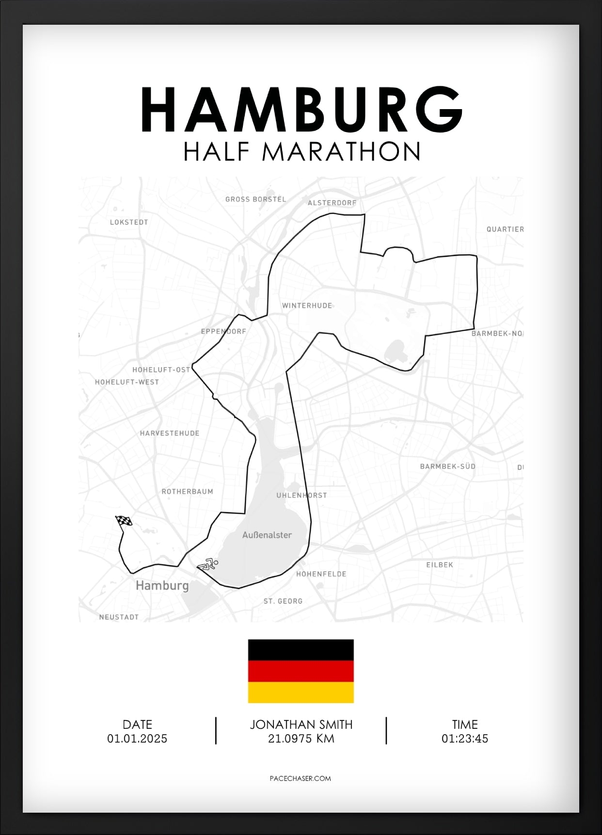 Halbmarathon Hamburg Poster (ab 2026)