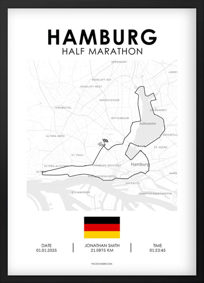 Halbmarathon Hamburg Poster (bis 2025)