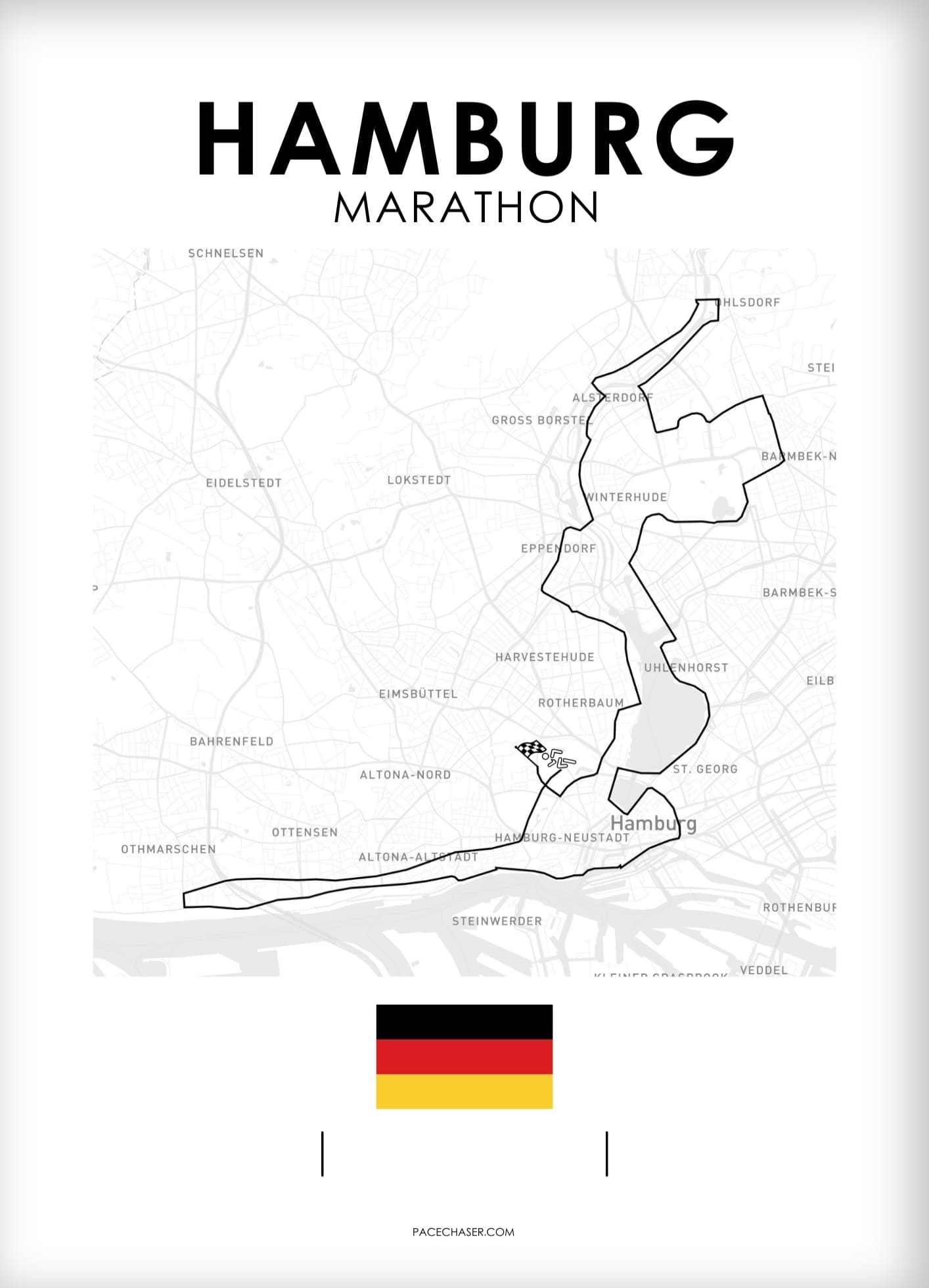 Marathon Hamburg Poster
