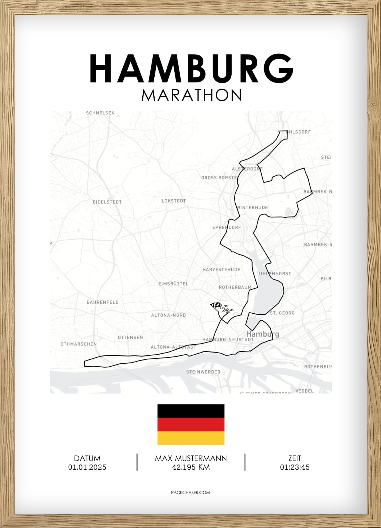 Marathon Hamburg Poster
