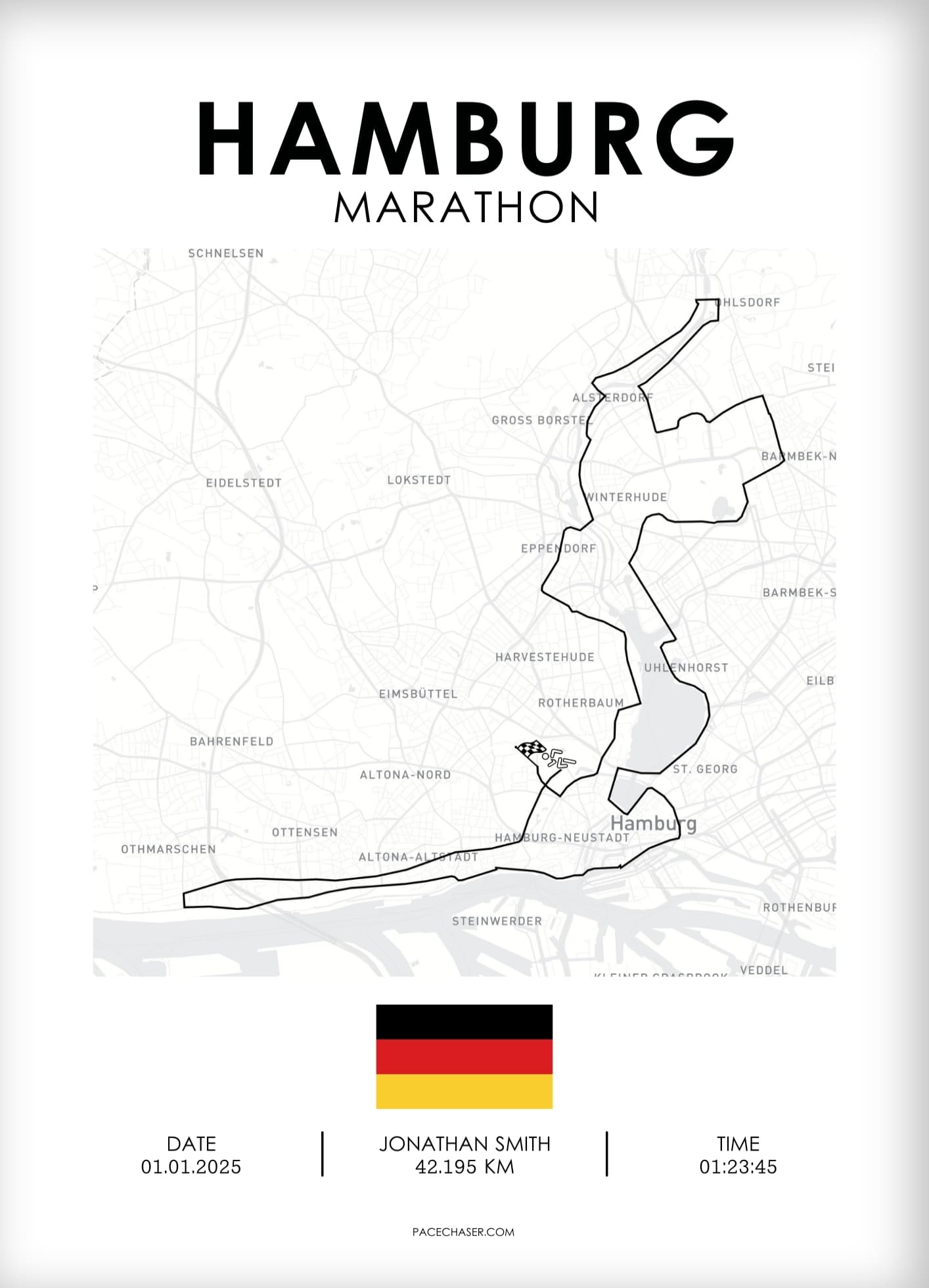 Marathon Hamburg Poster