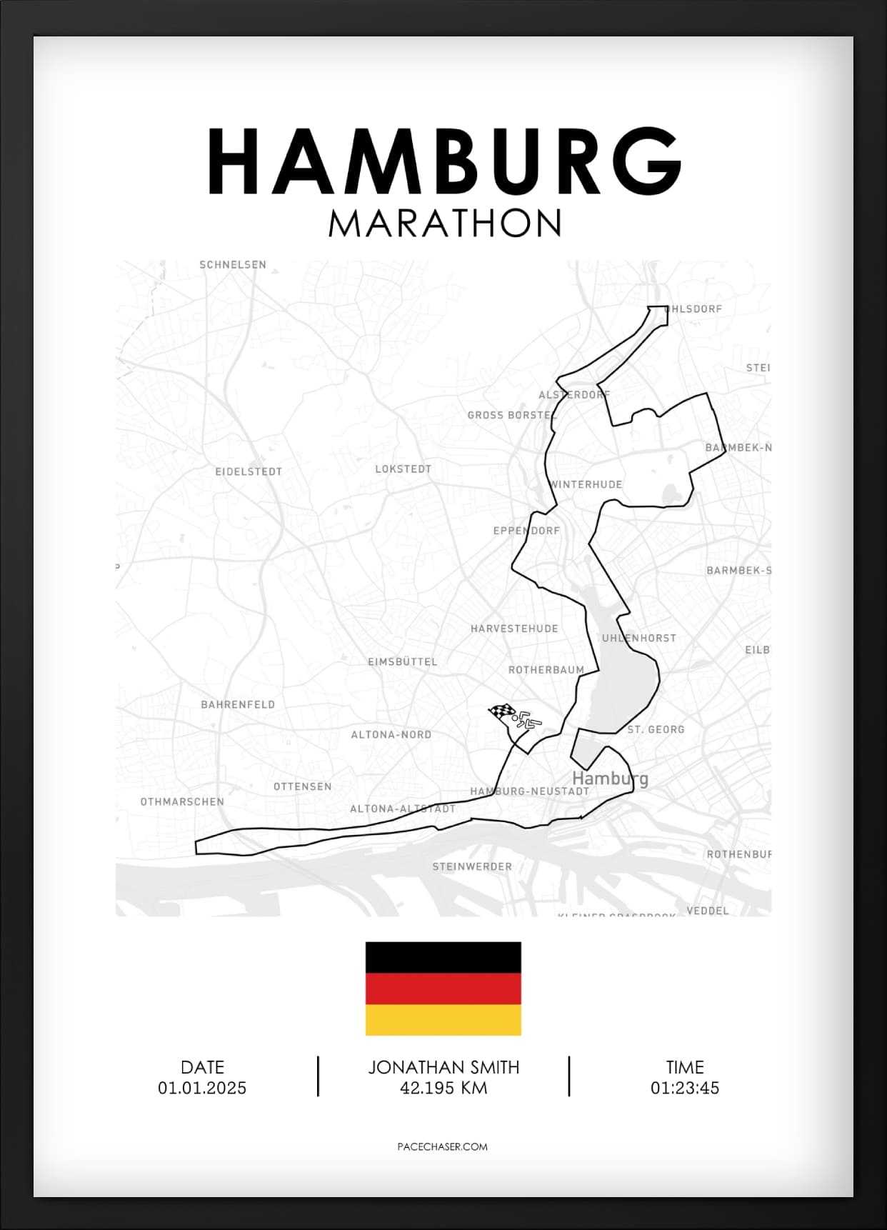 Marathon Hamburg Poster