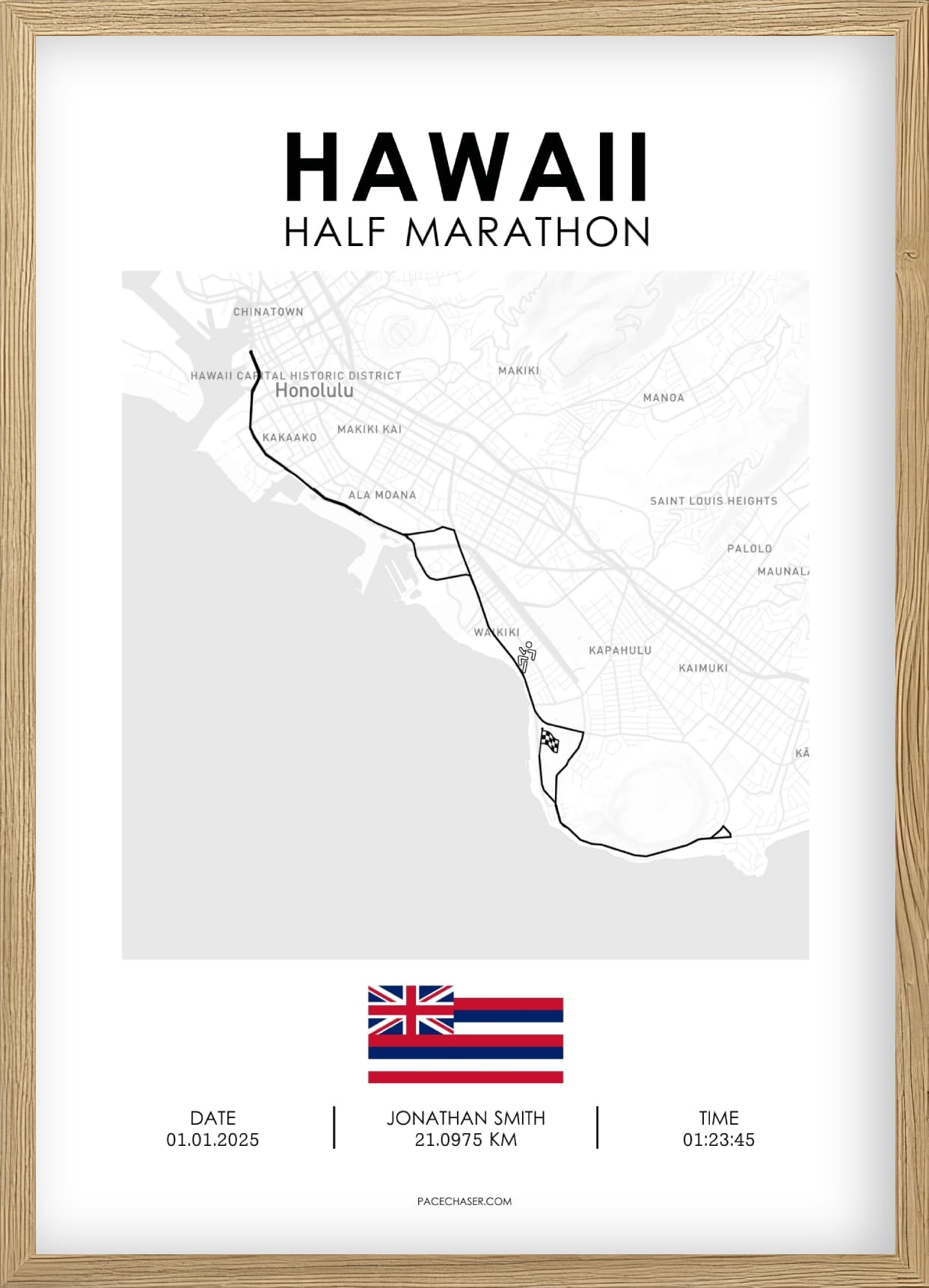 Halbmarathon Hawaii Poster