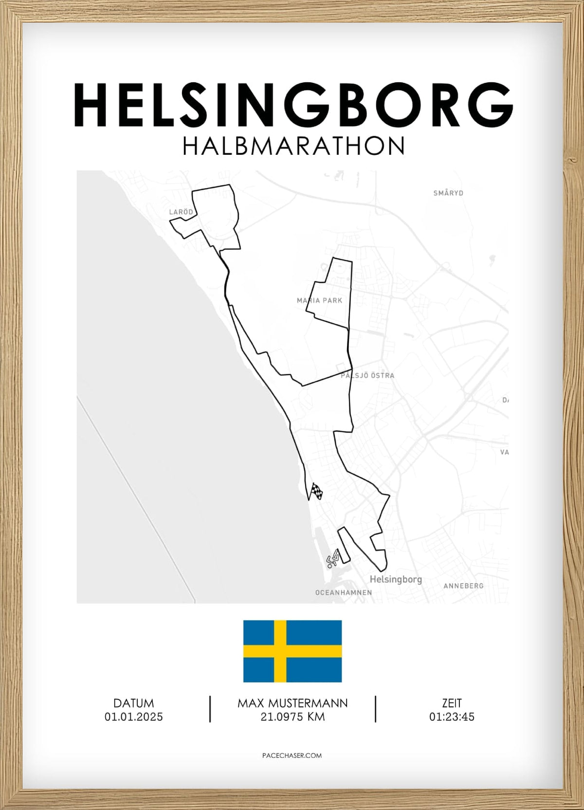Halbmarathon Helsingborg Poster