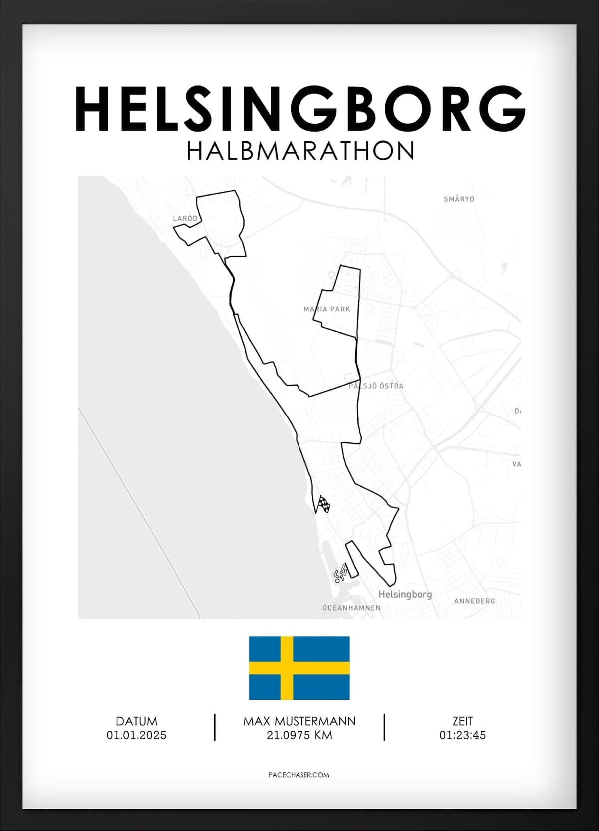 Halbmarathon Helsingborg Poster