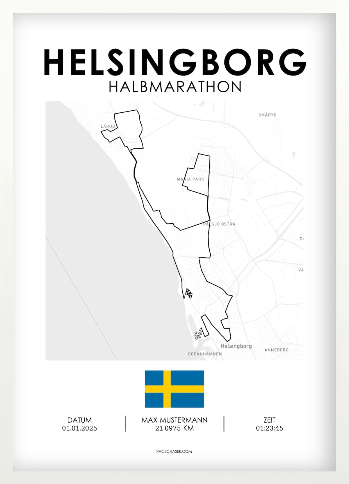 Halbmarathon Helsingborg Poster