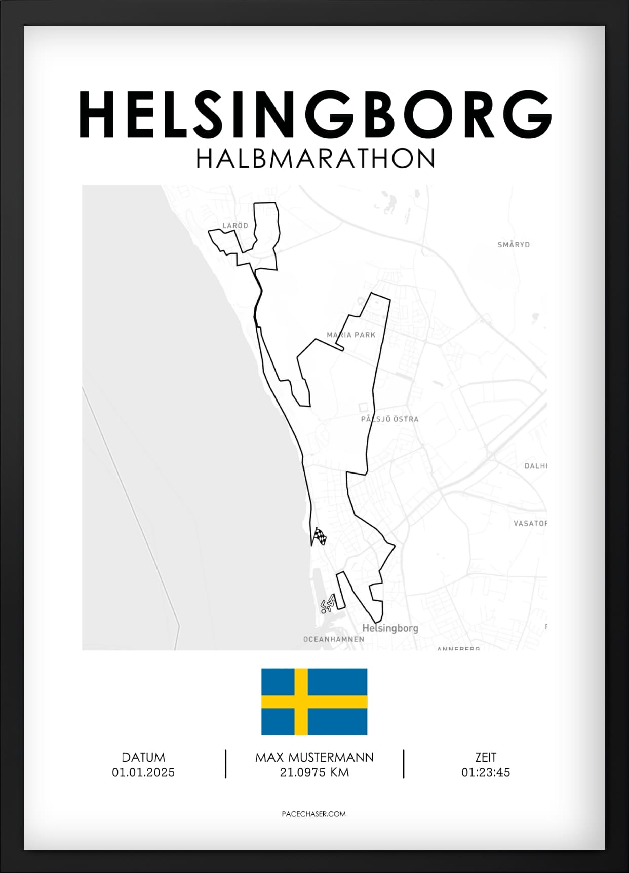 Halbmarathon Helsingborg Poster