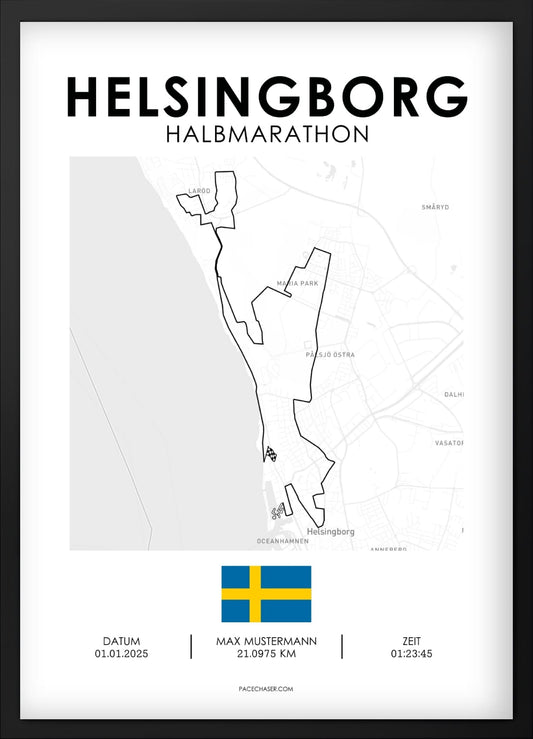 Halbmarathon Helsingborg Poster