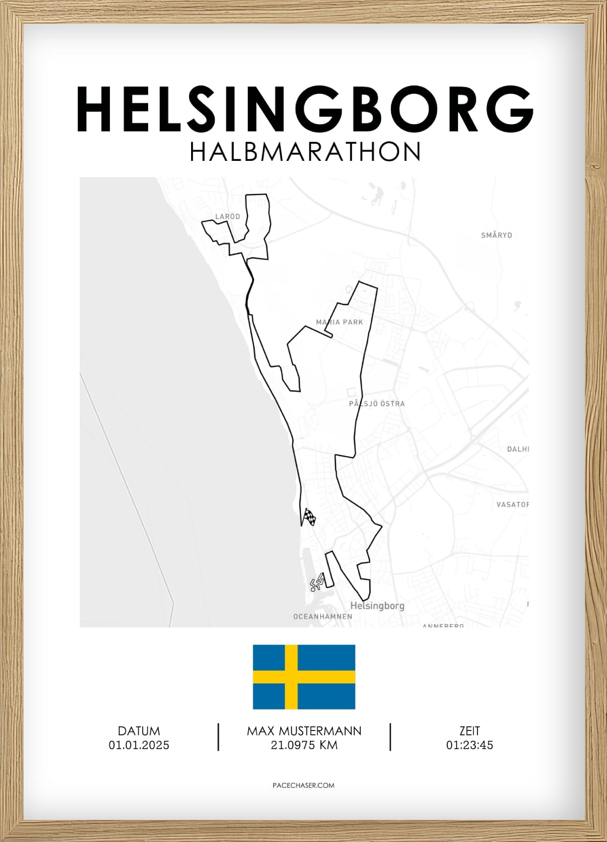 Halbmarathon Helsingborg Poster