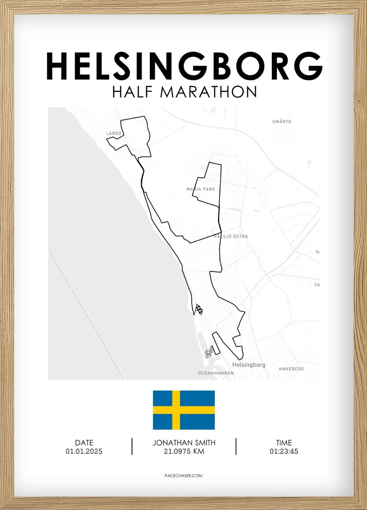 Halbmarathon Helsingborg Poster