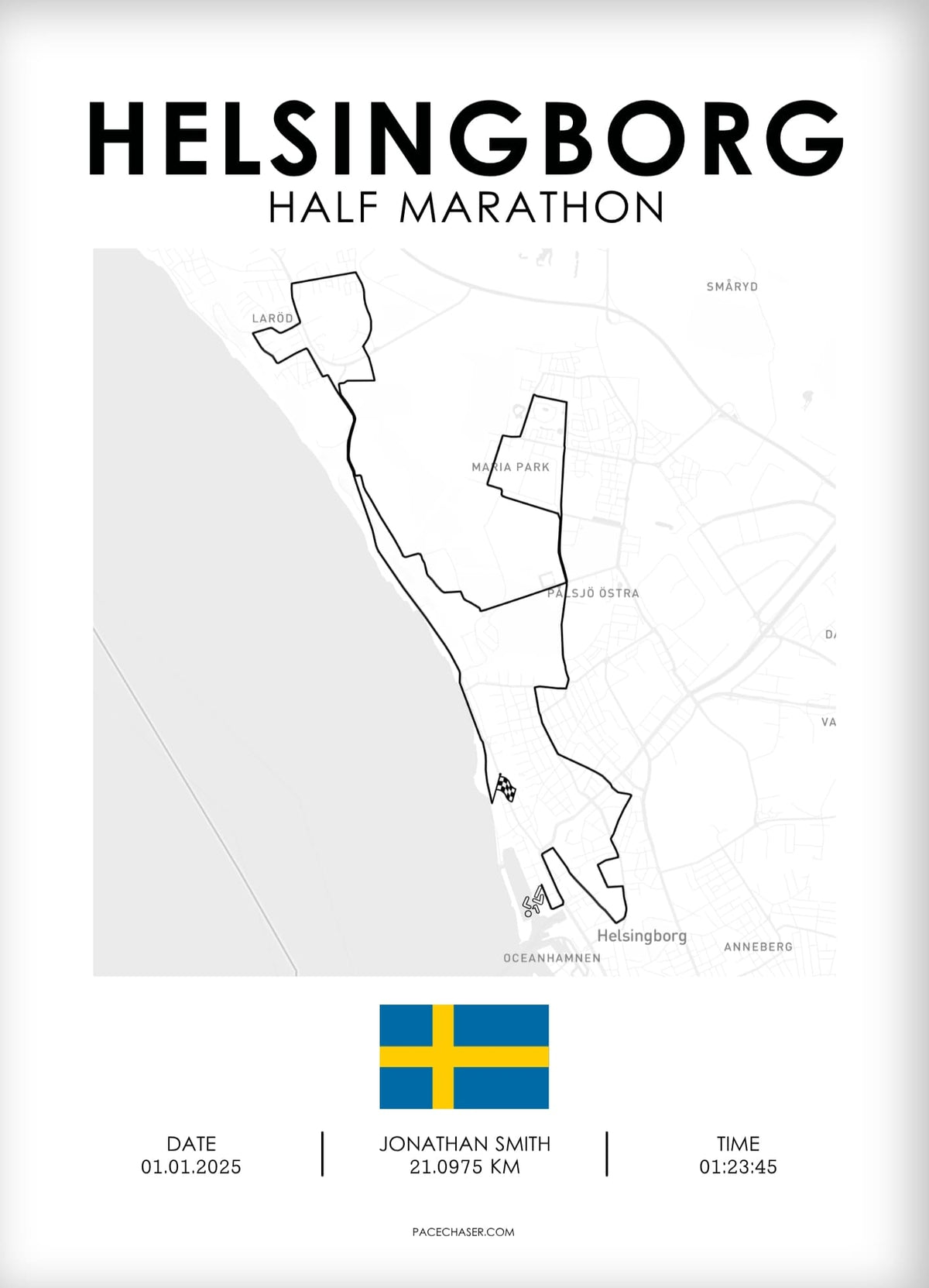 Halbmarathon Helsingborg Poster