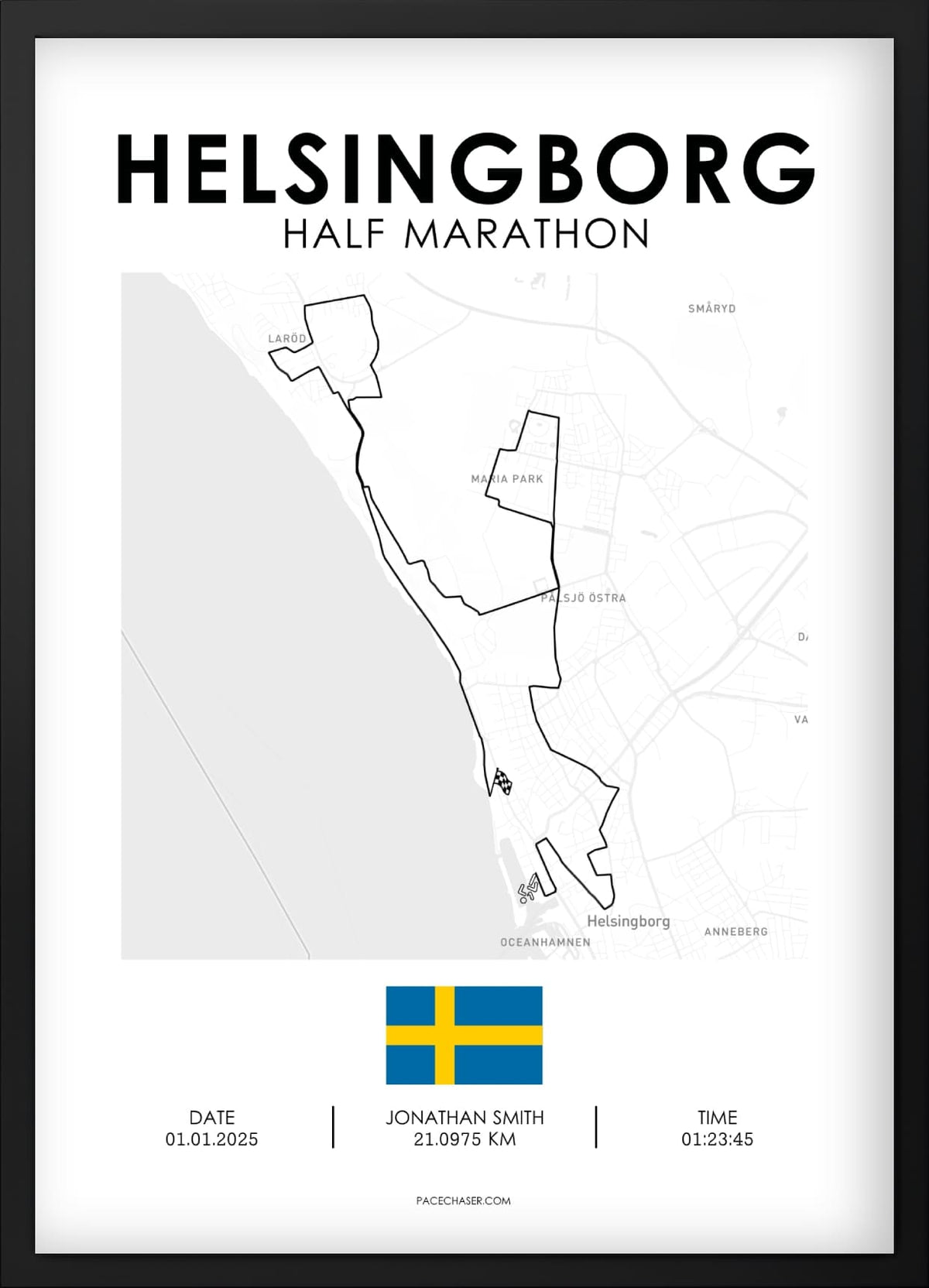 Halbmarathon Helsingborg Poster