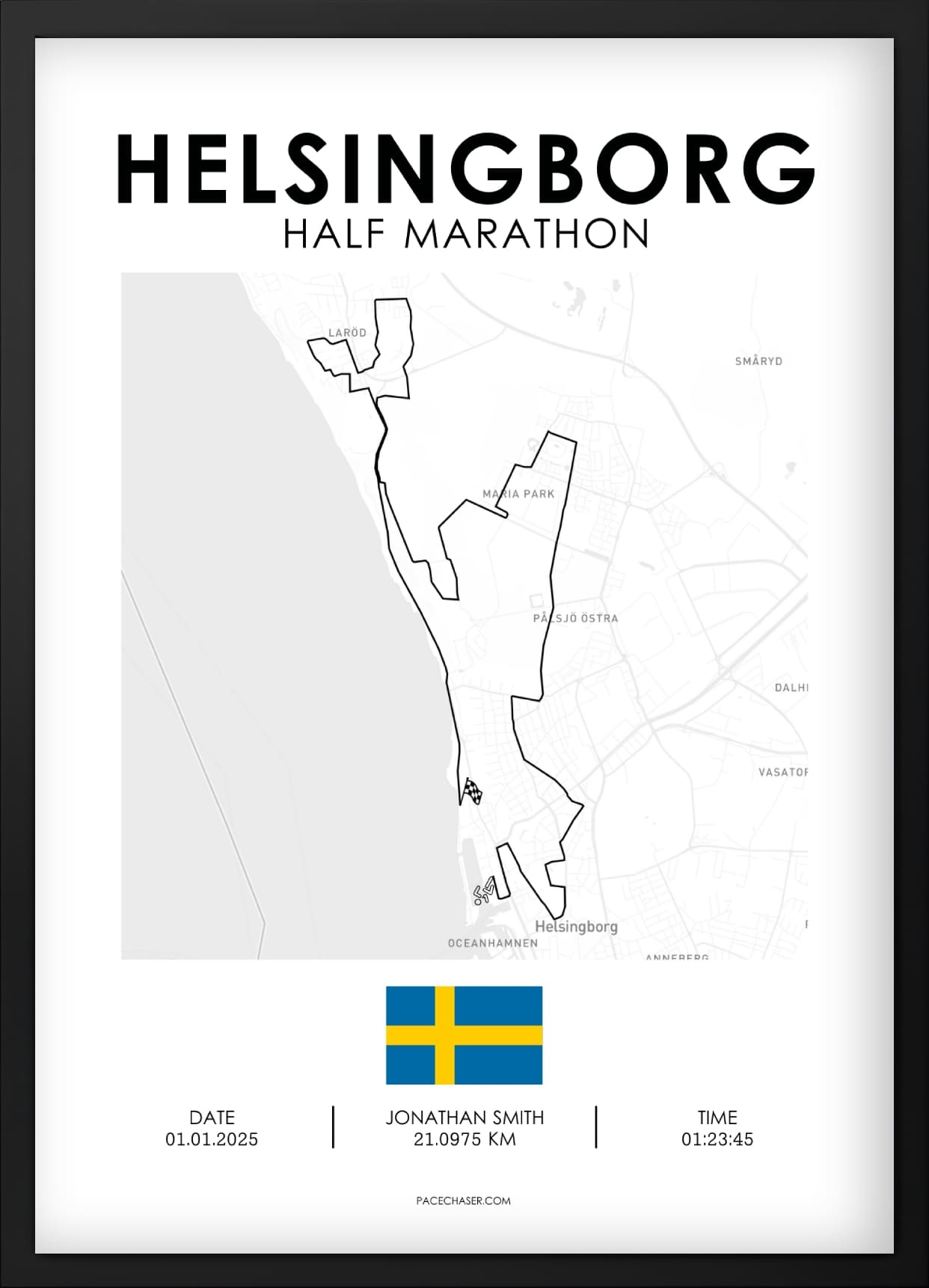 Halbmarathon Helsingborg Poster