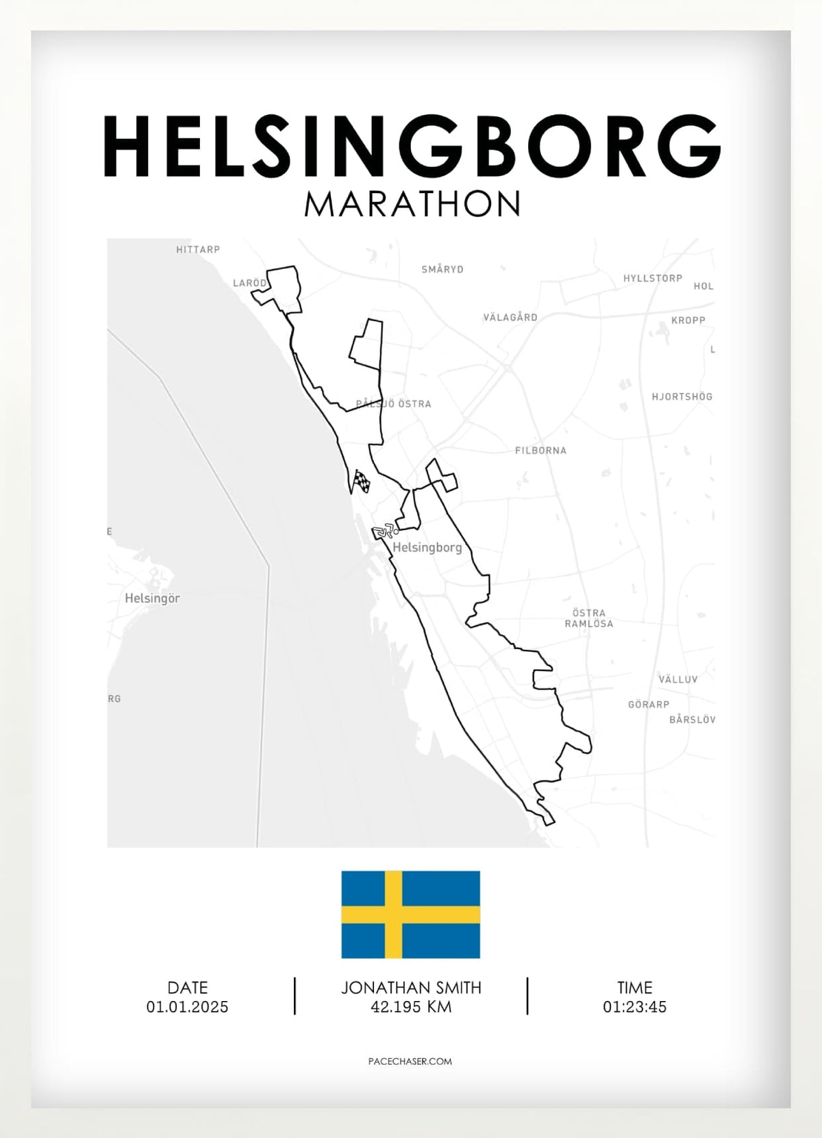 Marathon Helsingborg Poster