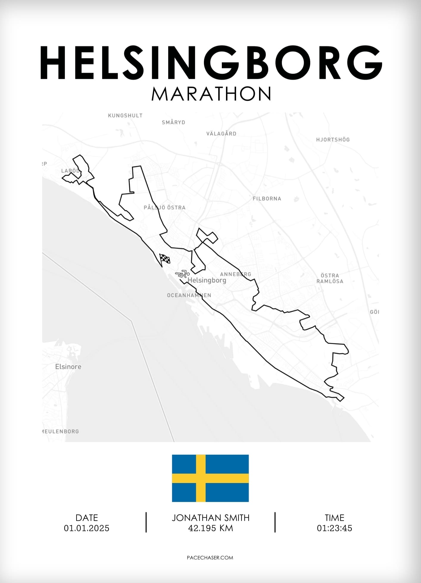 Marathon Helsingborg Poster