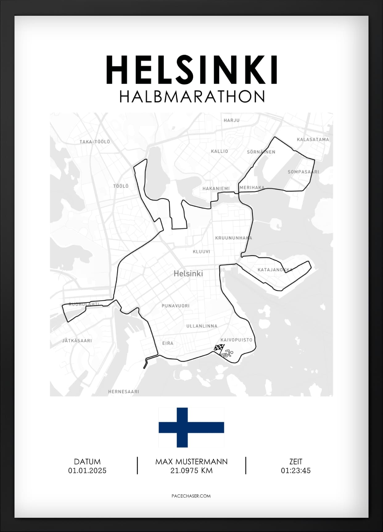Halbmarathon Helsinki Poster (ab 2026)